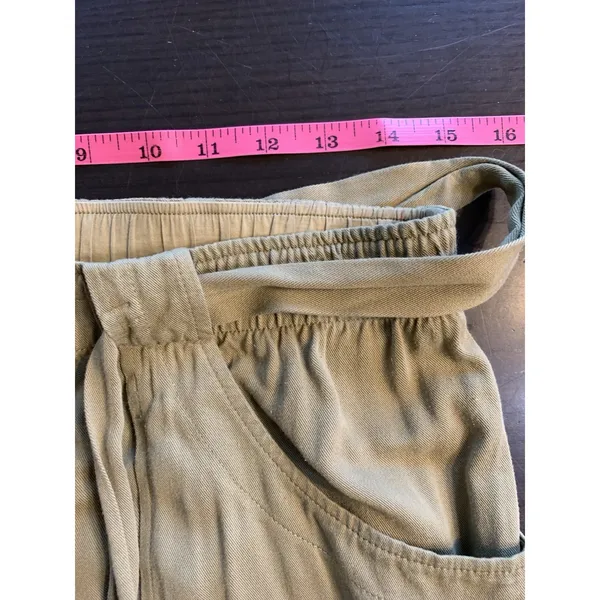 Anthropologie Dolan Left Coast‎ Pants Womens Medium Green Ankle Flowy Soft Comfy - Image 9