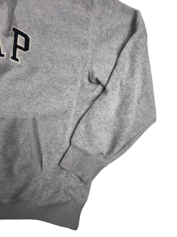 Vintage Grey Gap Hoodie Y2K size M sku 163 - Image 4