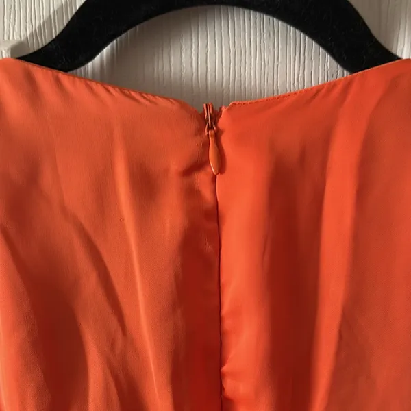 French Connection‎ Audrey Autumn Wedding Guest Maxi Whimsical Dress Mandarin Orange Jewel Tone Sz 6 - Image 13