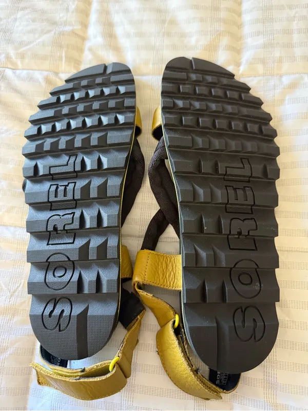 NWOT Sorel Women's Roaming Decon Leather Sandal Size 10 Dioxide Gold Summer - Image 5