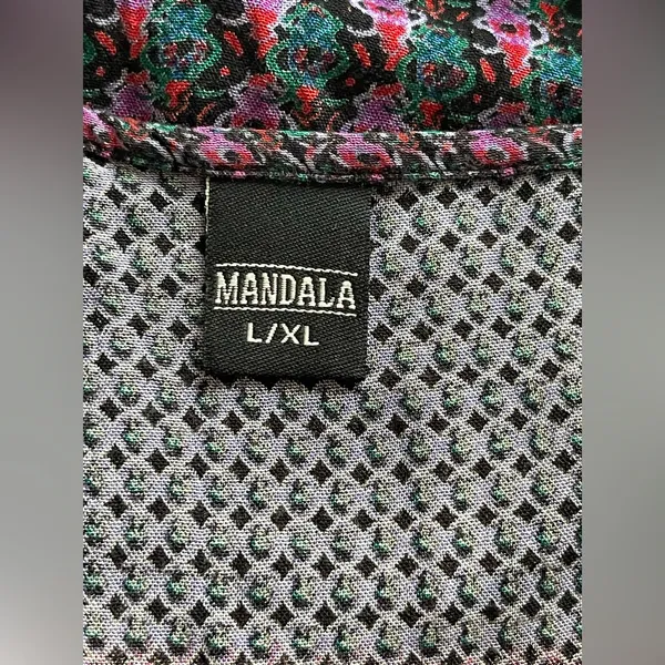 MÁNDALA Boho Chic Multicolor Tank Top Purple Size L - Image 5