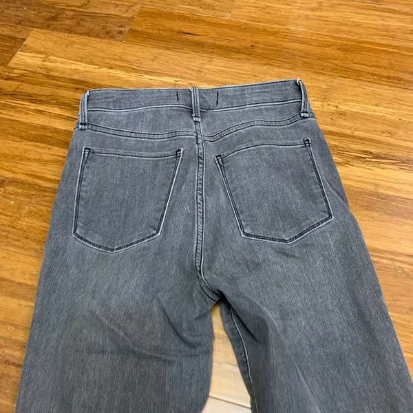 Abercrombie & Fitch‎ Super Skinny Ankle High Rise Gray Jeans Womens Size 24 Rips - Image 5