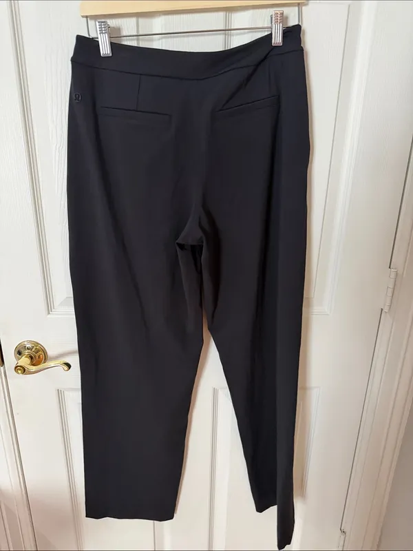 Lululemon Luxtreme wide legPull-On Mid-Rise Pants Black Size M - Image 3