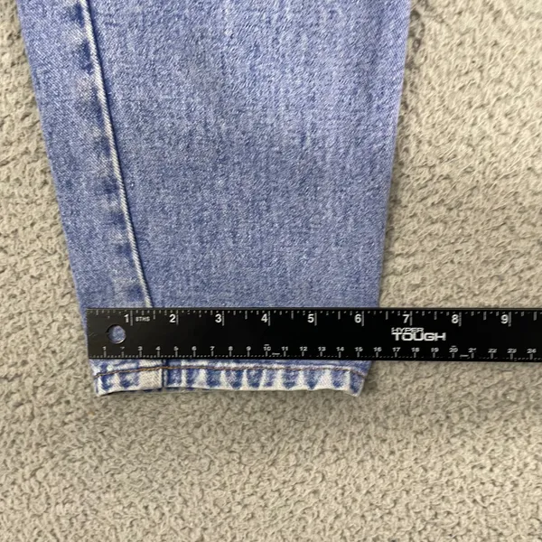 VTG Bill Blass Acid Wash Mom Jeans Women 10 Blue Pleated High Waist 90s Denim - Image 14
