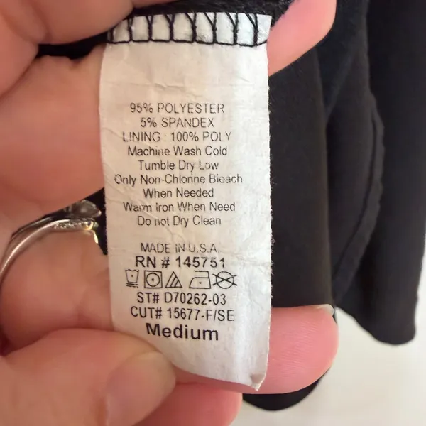 Altar'd State Womens Black Tiered Bell Sleeve‎ V-Neck Shift Dress Size Medium - Image 7