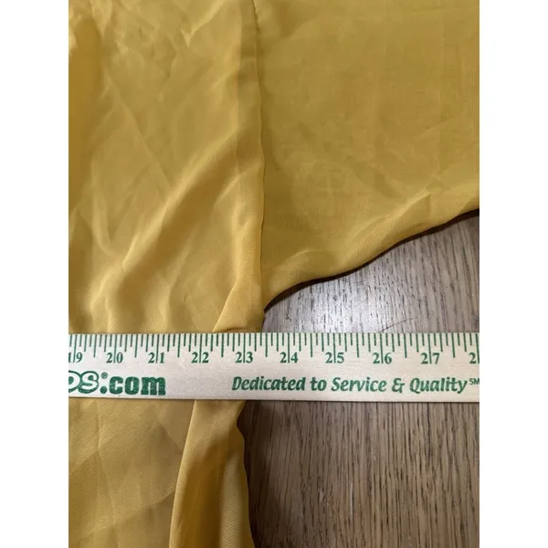 Lularoe Mustard‎ Yellow Kimono Sz Medium Sheer Artsy Duster Vacation Lightweight - Image 4