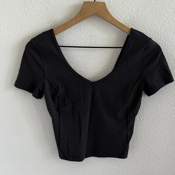 Lululemon Align T-Shirt Polka Squat Emboss Black 4 - Image 3