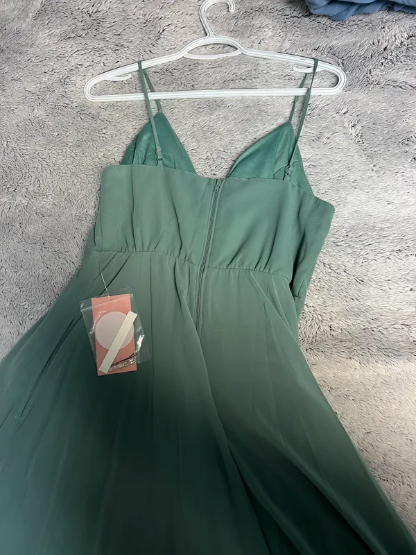 Birdy Grey Green ( Sea Glass) Bridesmaid Dress - Image 4