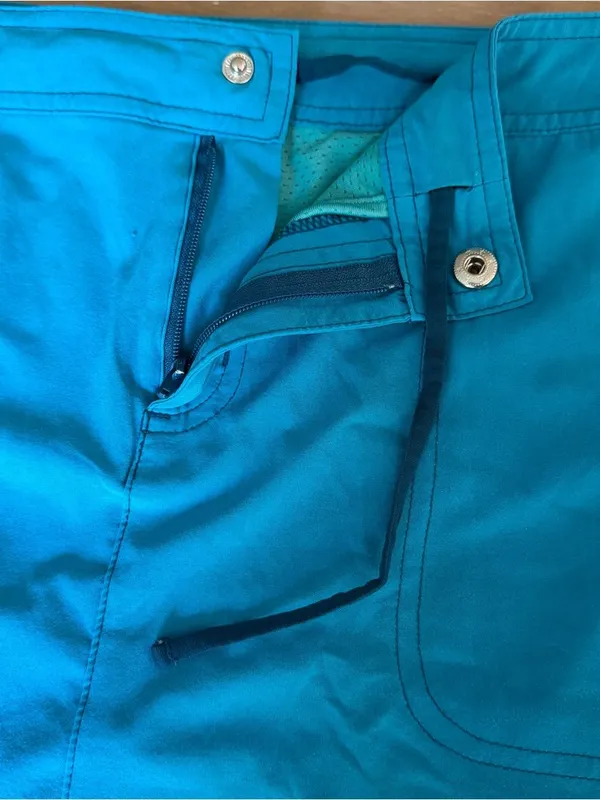 Title Nine Skort Size 10 Electric Blue Tenniscore Zip Pockets Active Travel - Image 3