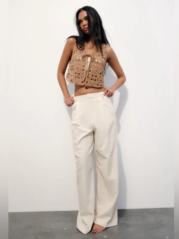 Zara Beaded Crochet Vest - Image 7