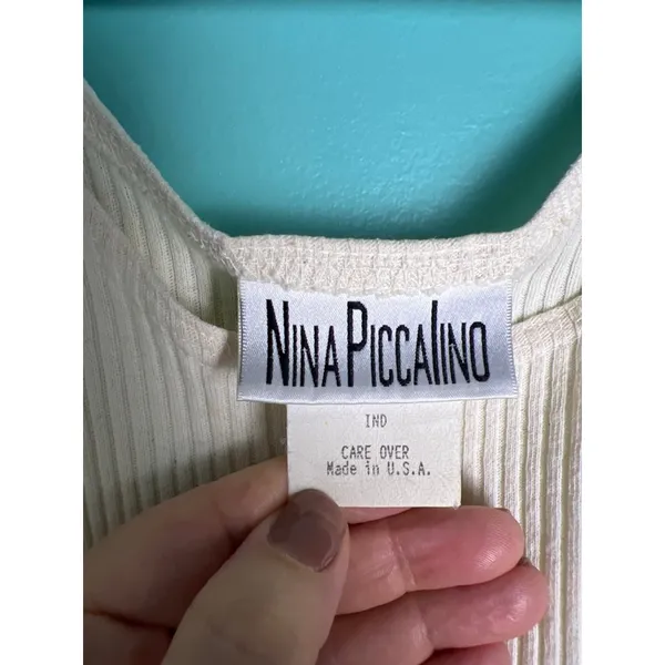 Vintage 80s/90s Nina Piccalino Plaid Prairie Dress – Cottagecore Made in USA - Image 2