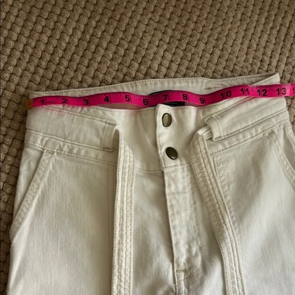 Abercrombie & Fitch Cream Ultra-High Rise Jeans - Image 9