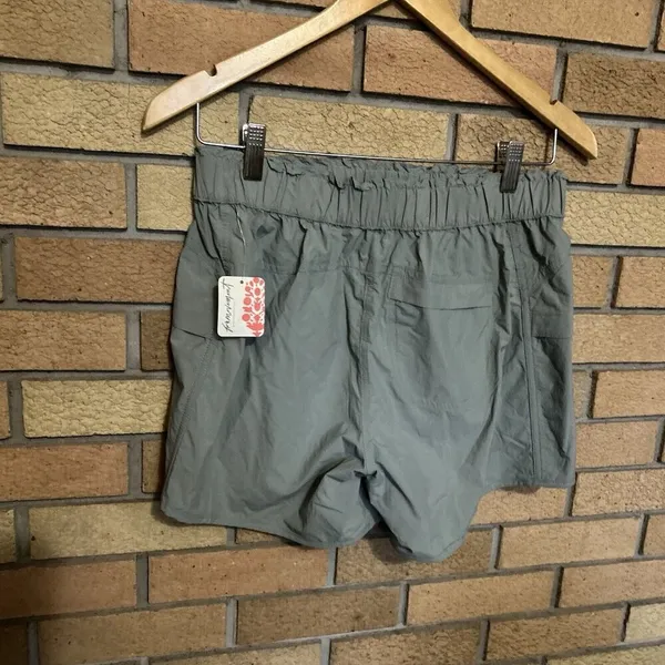 NWT Free People FP Movement In The Wild Shorts Grey Olive Women’s Size XS - Image 2