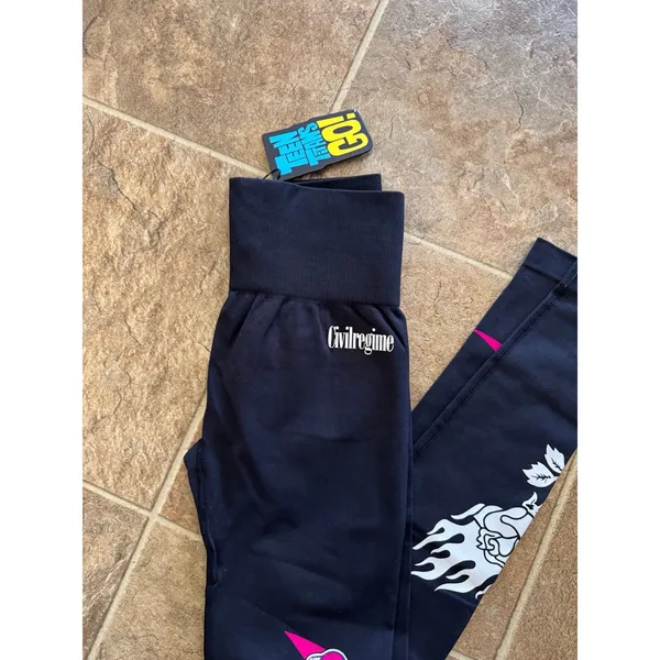 Civil Regime Teen Titans Go Starfire Kelly Seamless Leggings Size Small - Image 3