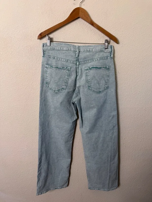 MOTHER The Dodger Ankle High Rise Straight Leg Jeans Just‎ a Dab Womens Size 28 - Image 7