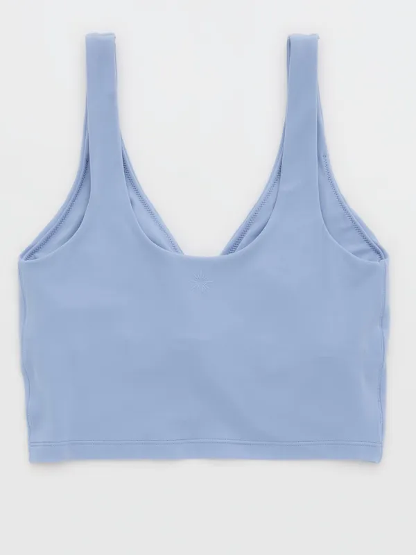 Offline by Aerie Real Me Low Key Ruched Longline Sports Bra - Image 2