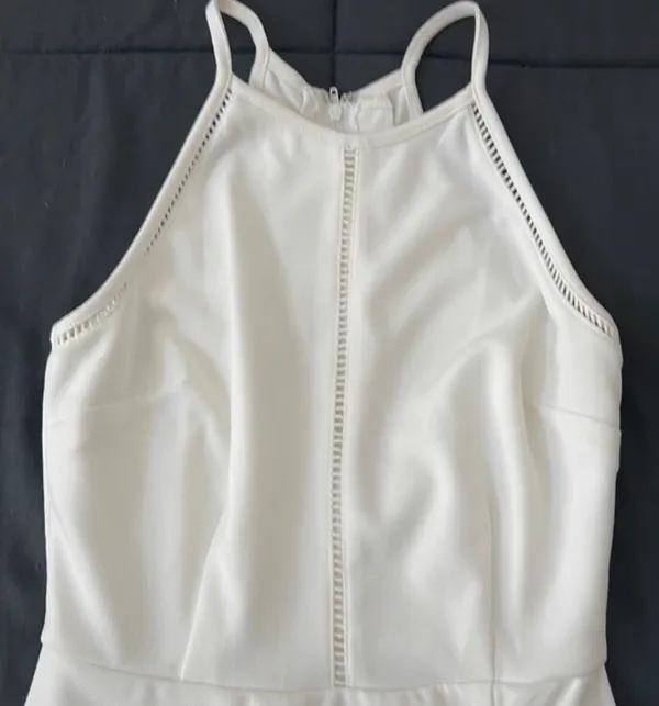 White Halter Dress Size XXS - Image 3