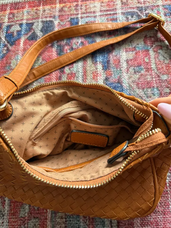 cognac braided purse crossbody - Image 6