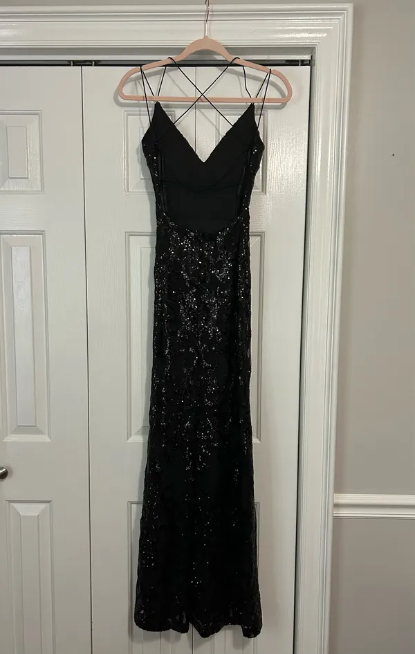 Windsor Black Formal Prom Long Dress - Image 3