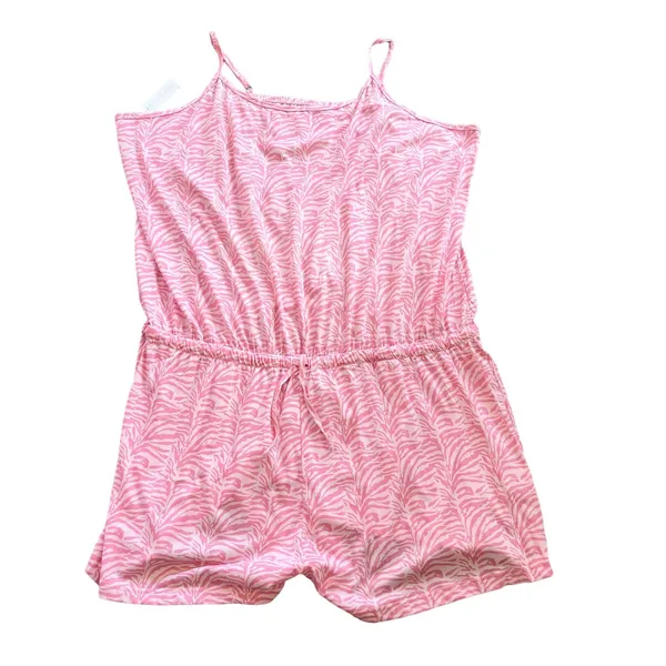 Pretty Secrets Romper 28/30 Pink Animal Print Adjustable Sleepwear New - Image 10