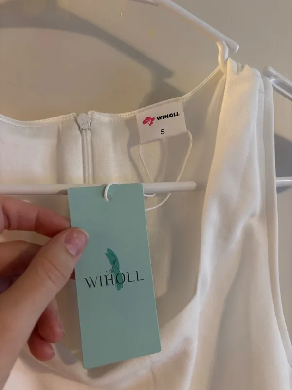 White Amazon Mini Dress - Image 2