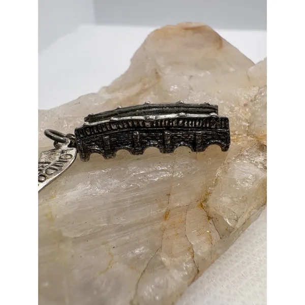 Vintage Sterling Silver London Bridge Charm 3.8g Travel Souvenir Pendant - Image 9