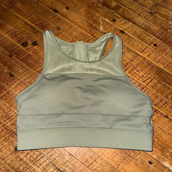Zyia active olive green All Star M high impact sports bra - Image 2