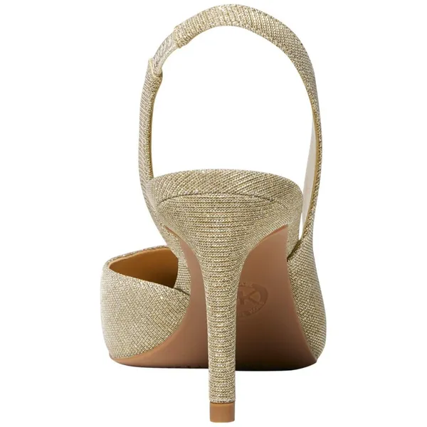 Michael Michael Kors Womens Alina Flex Sling Pump Heels Pale Gold 6.5M - Image 9