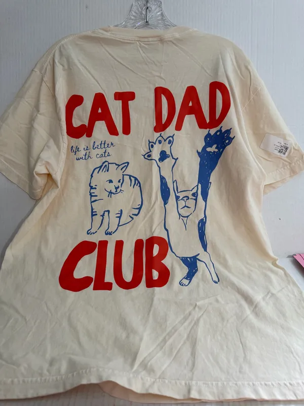 Comfort Colors Men's “Cat Dad” Graphic T Shirt - Image 3