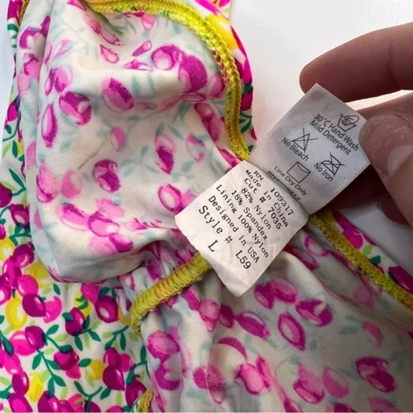 B. Swim Lemon Print Two Piece Bikini Size‎ Large - Image 8