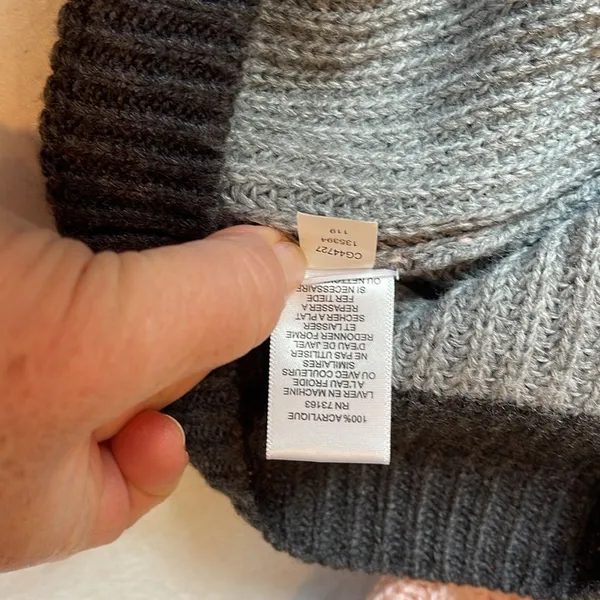 Cable & Gauge Colorblock Short Sleeve Sweater size M - Image 8