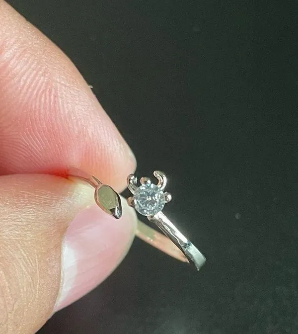 S925 Constellation Taurus adjustable ring - Image 2