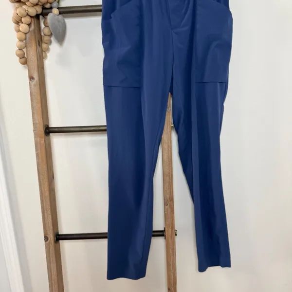 Athleta Skyline Paper Bag High Waisted Blue‎ Pants Size 4 - Image 4