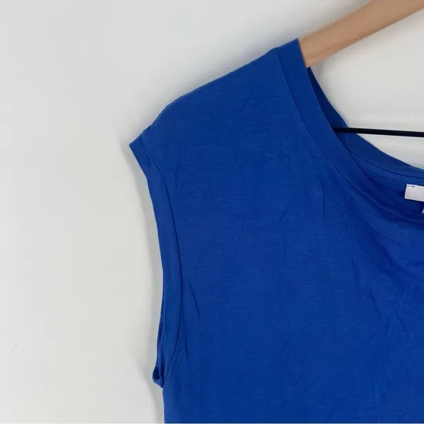 Aritzia Wilfred Soft XXS Cap Sleeve Solid Basic Open Back Crossover Tee‎ - Image 2