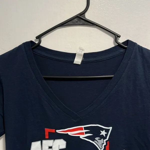 Next Level Apparel New England Patriots AFC Campions Super Bowl LII Shirt - Image 2