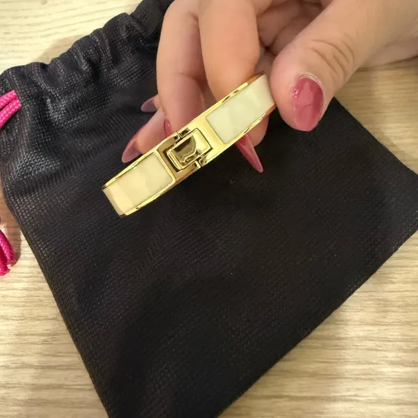Kate Spade Bracelet - white and gold bangle - Image 3