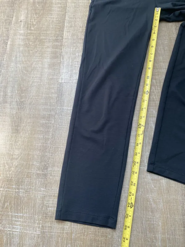 Lilly Pulitzer Malani Knit Black Pants Pull-on Relaxed Straight Leg XS Travel - Image 13
