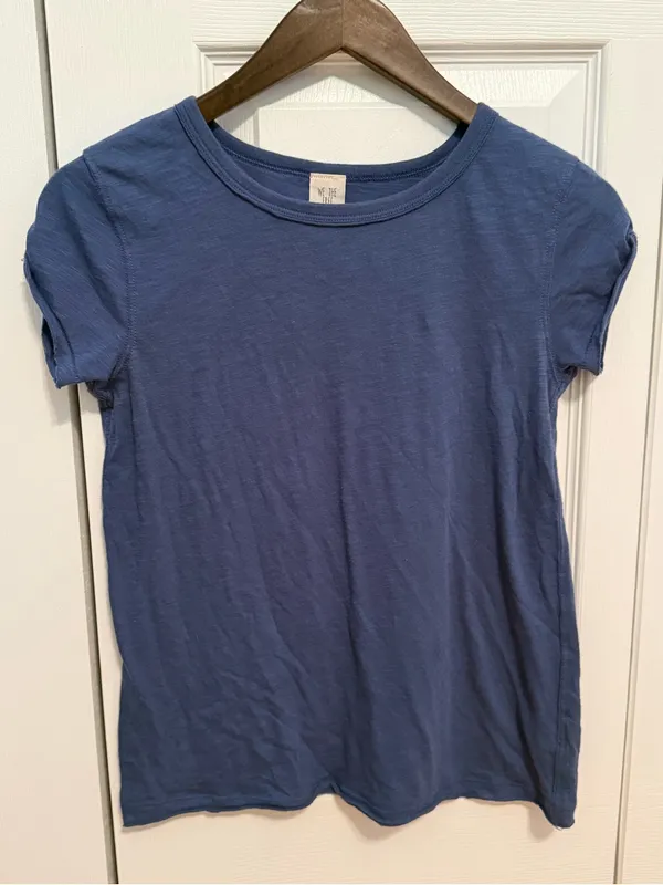 Free People We The Free Clare Tee in Blue - Image 2