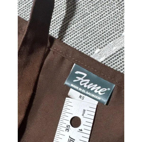 Hooters Waitress Apron Utility Pocket Waist Pouch Brown Orange‎ Logo - Image 4