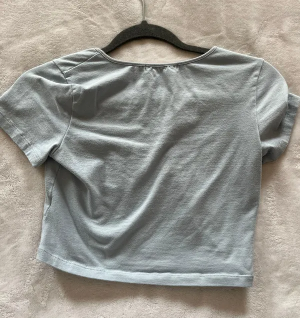 Cropped Baby Tee Blue Size M - Image 2