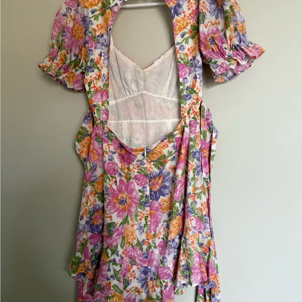 Hello Molly Multicolor Floral Midi Dress - Image 6