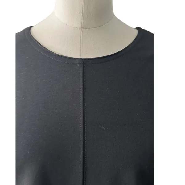 NWT Maeve by Anthropologie Black Cap-Sleeve Seamed Shift Mini Dress Size Medium - Image 10