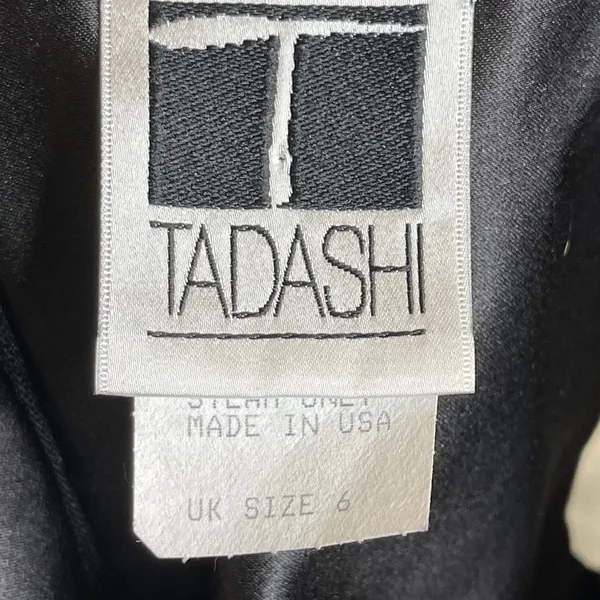 Vintage Tadashi‎ Velvet Dress Black - Image 8
