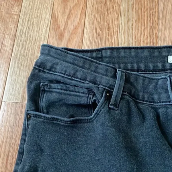 Levi's Jeans Womens 12 Gray Charcoal Mid Rise Skinny Cotton Ladies - Image 5