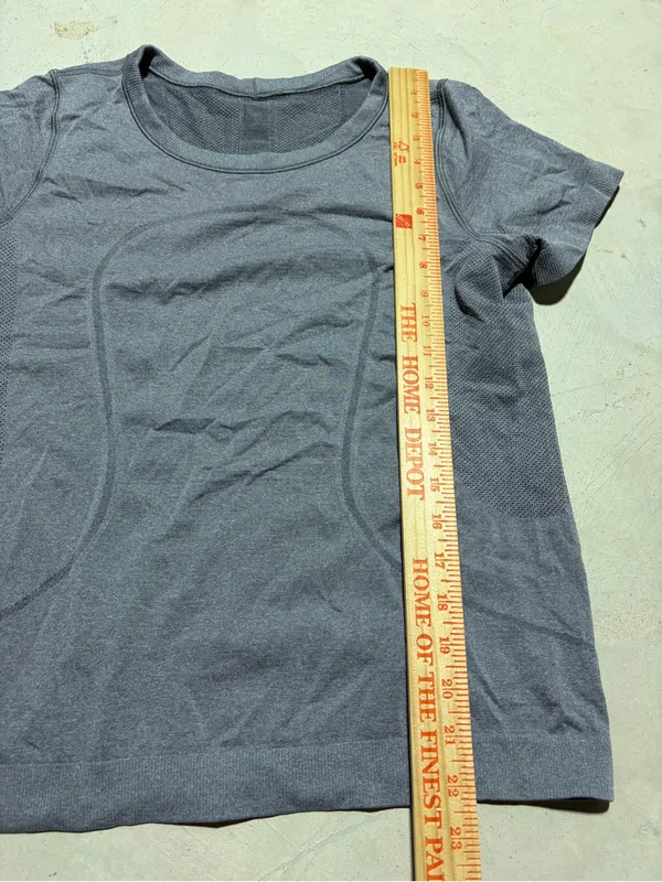Lululemon Gray Short-Sleeve Active Tee - Image 5