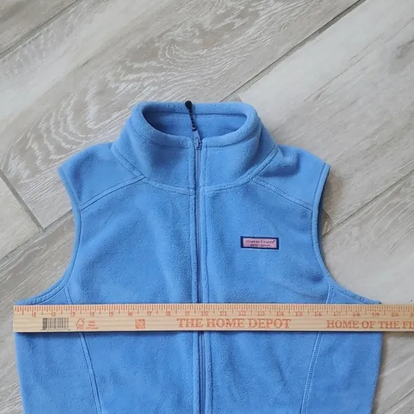 Vineyard Vines Light Blue Fleece Vest - Image 13