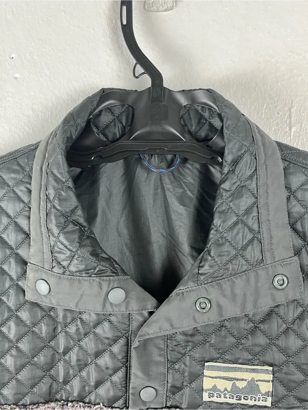 PATAGONIA Mixed T Snap Pockets Quilted Fleece Pullover Size XS - Image 6