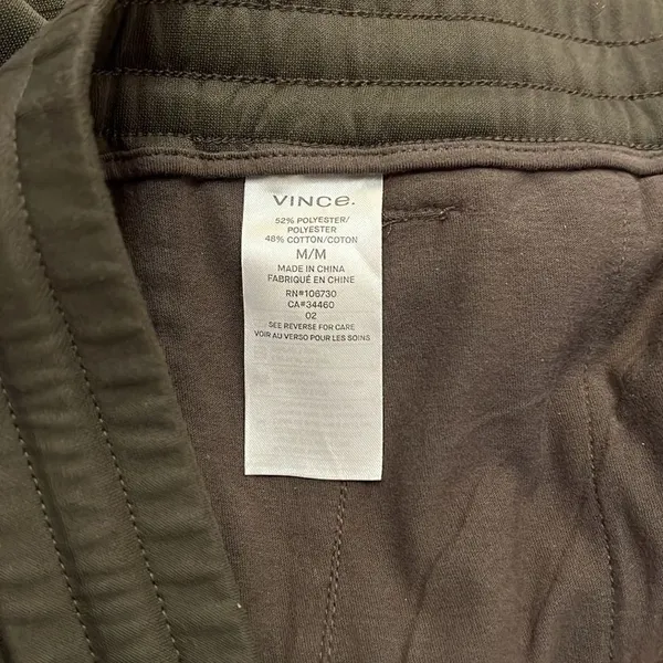 ‎Vince Women's Hunter green Cropped Side-Striped Pants Sz M - Image 4