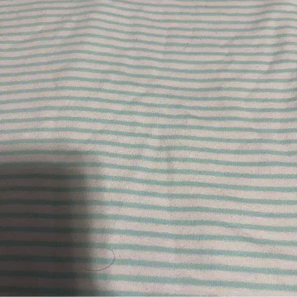 Vineyard Vines Mint Blue and White Striped Hoodie; Small - Image 7
