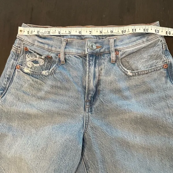 American Eagle 90’s bootcut distressed knees light wash comfort waist jeans 2reg - Image 7